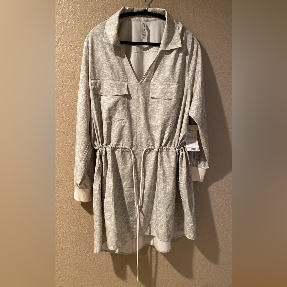 Athleta Gray Drawstring Jacket NWT - image 1
